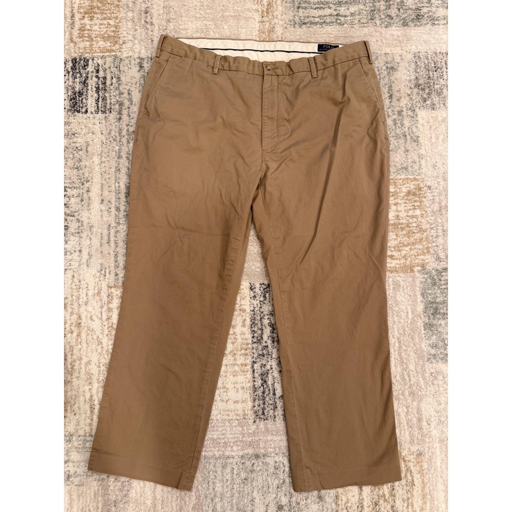 Polo Ralph Lauren Pants Mens 42x32 Beige Stretch Classic Fit Chino Big Tall